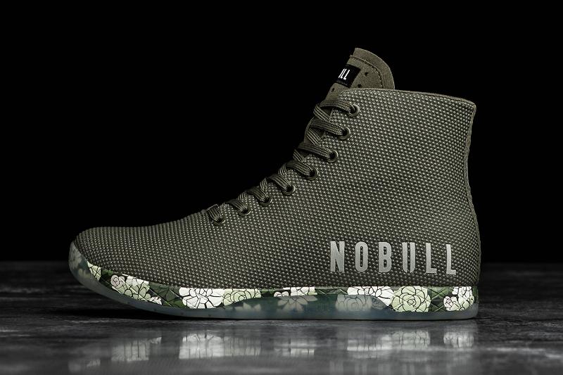 Olive Nobull High-Top Army Succulent Men\'s Trainers | CA G1283S